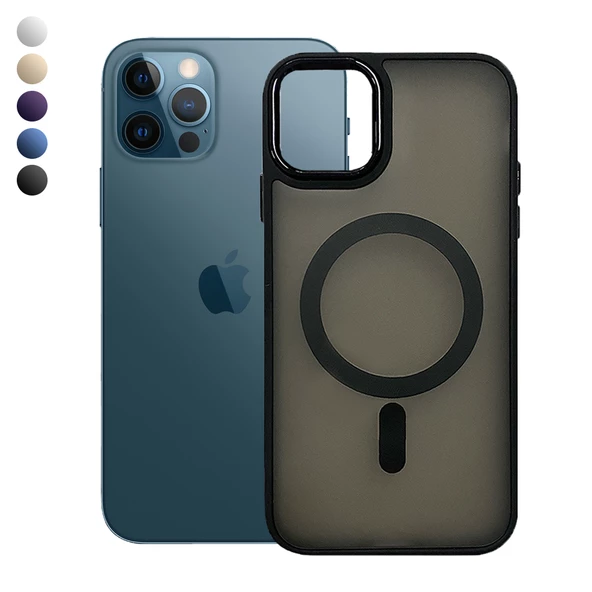 iPhone 12 Pro Max Kılıf FreyaX Seri Magsafe Özellikli Silikon Kapak ürün görseli 1