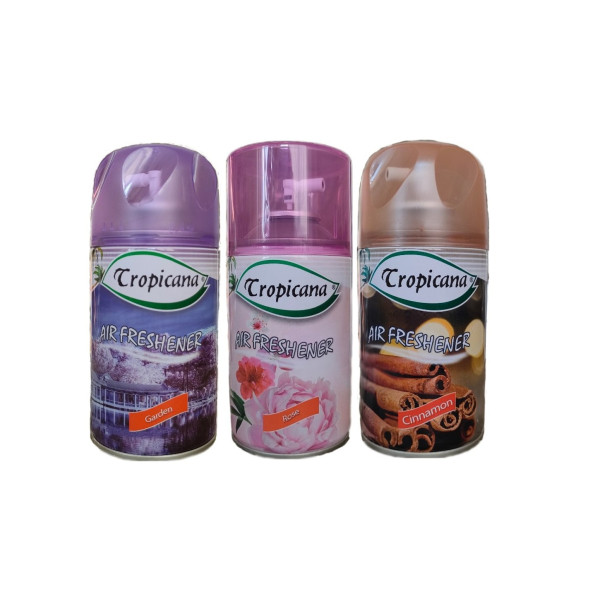 Tropicana Air Freshener Oda Kokusu Garden Rose Cinnamon Bahçe Kokuları Parfüm Spreyi 260 Ml X 3 Adet ürün görseli 1