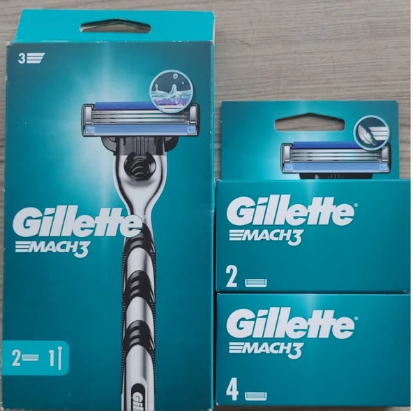 GİLLETTE MACH3 1 MAKİNA 8 YEDEK BAŞLIK ürün görseli 1