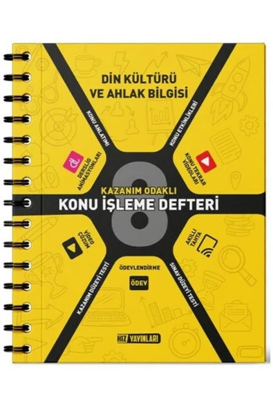 2024 Hız Yayınları 8.Sınıf Din Kültürü Etkinlik Defteri ürün görseli 1