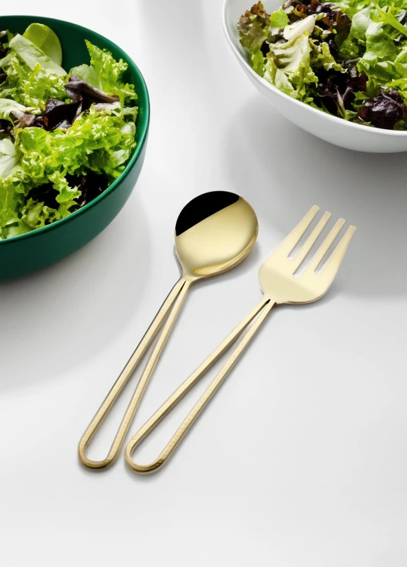The Mia Stillo Salata Servis Takımı 2 Parça - Resim 2