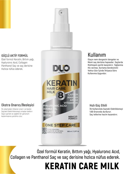 Keratin Hair Care Milk - Resim 3