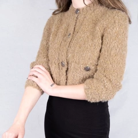 Knit Me Curly Alpaca KC16 Somon - Resim 2