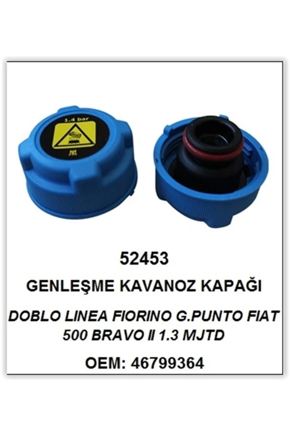 Genleşme Kavonoz Kapağı Orjinal Tip/oringli Mavi Palıo-albea-sıena-doblo-lınea-f ürün görseli 1