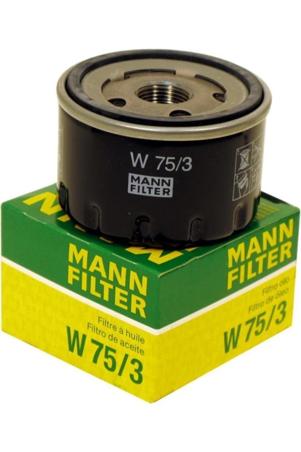 Mann Fılter  Renault Mann W 75/3 Yağ Filtresi Orjinal Ürün ürün görseli 1