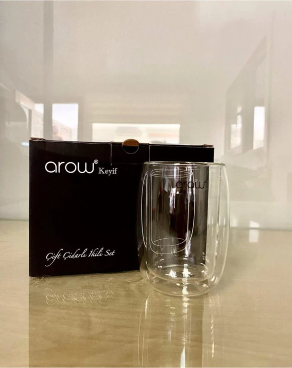 Arow Çift Cıdarlı 2li Keyif Bardak TR-2983 ürün görseli 1