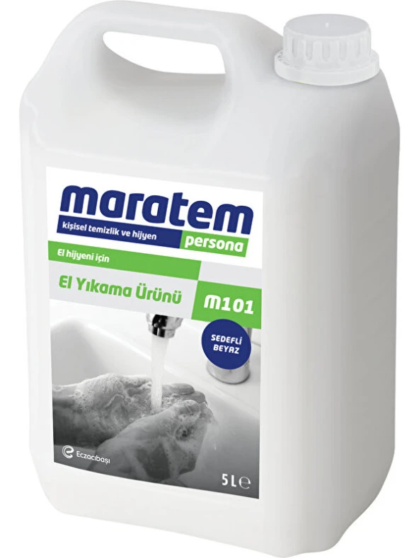Maratem M101 El Yıkama Ürünü - Sedefli Beyaz 5L ürün görseli 1