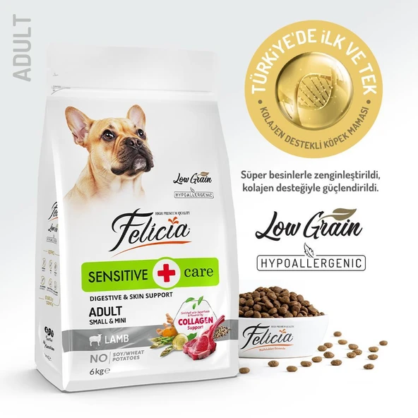 Felicia® Sensitive Care Kuzu Etli Küçük Irk Yetişkin Köpek Maması 6 Kg ürün görseli 1