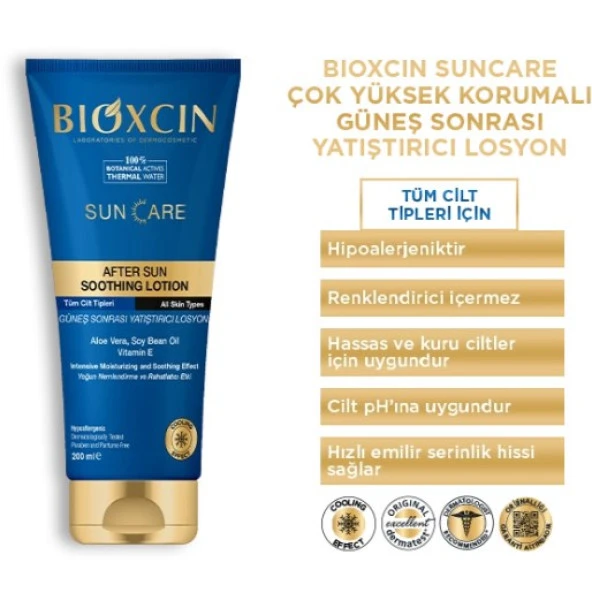 Bioxcin Sun Care Güneş Sonrası Yatıştırıcı Losyon 200 Ml 8680512632870 ürün görseli 1