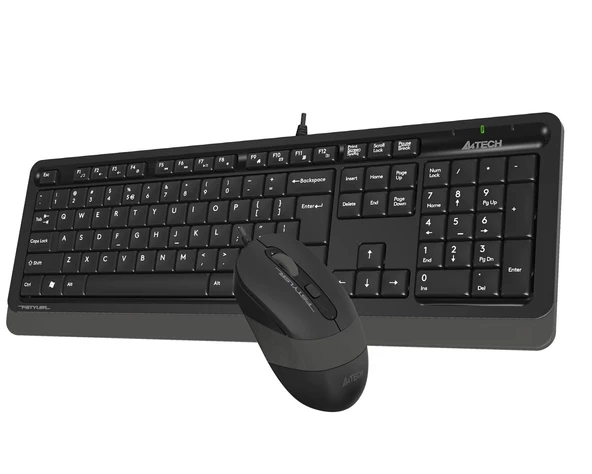 A4-Tech Kablolu Set Gri (F1010-G) - Resim 2