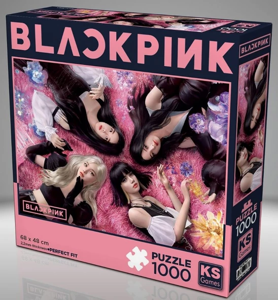KS Games 1000 Parça Black Pink Puzzle ürün görseli 1