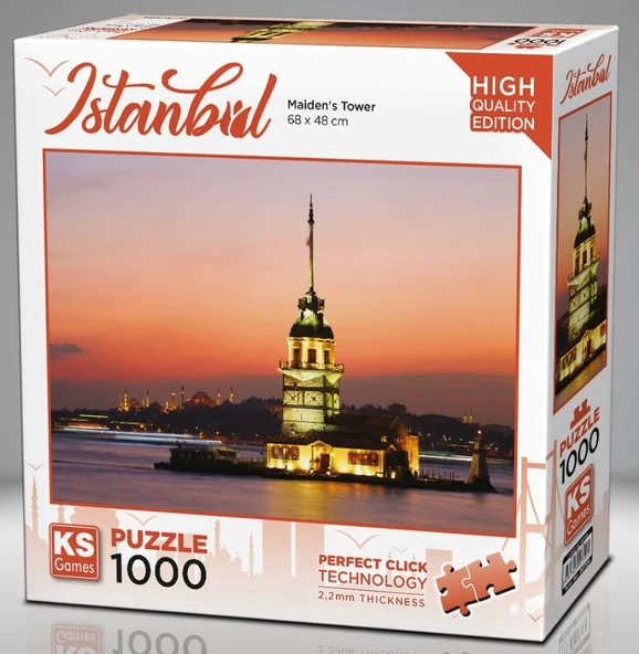 KS Games 1000 Parça Kız Kulesi ve Gün Batımı ürün görseli 1