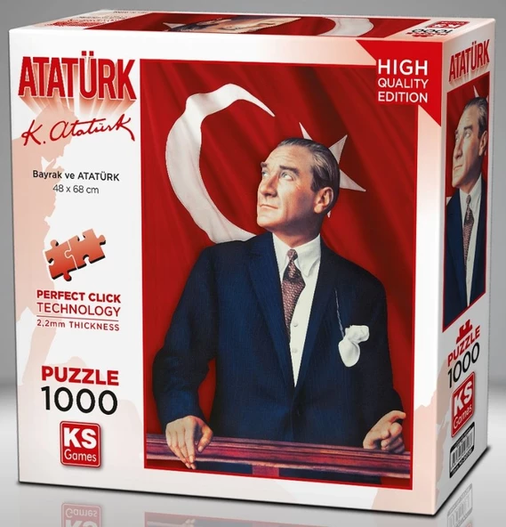 KS Games 1000 Parça Atatürk Ve Türk Bayrağı ürün görseli 1
