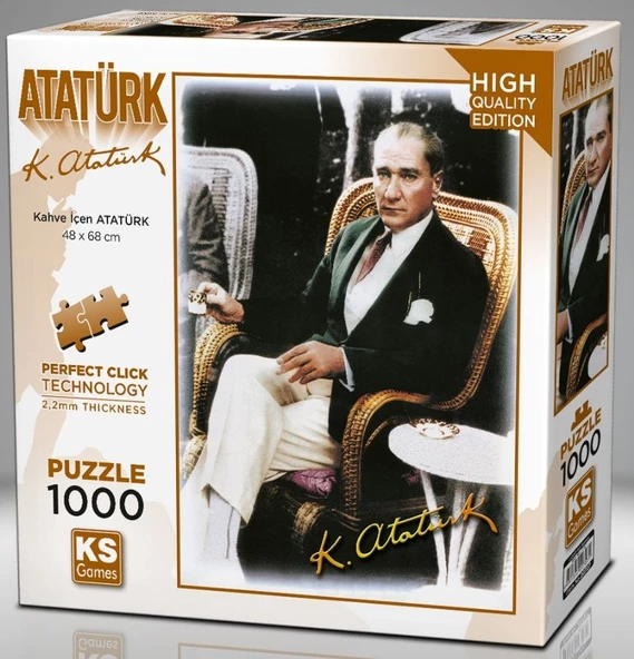 KS Games 1000 Parça Kahve İçen Atatürk ürün görseli 1