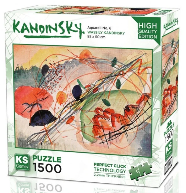 KS Games 1500 Parça  Aquarell no 6 Puzzle ürün görseli 1