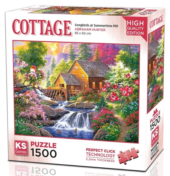 KS Games 1500 Parça Değirmende Öten Kuşlar Puzzle ürün görseli 1