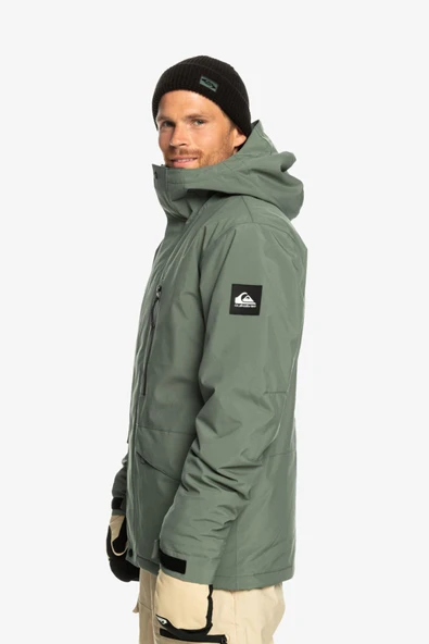 Quiksilver Mission Solıd Jk Erkek Yeşil Snowboard Montu - Resim 2