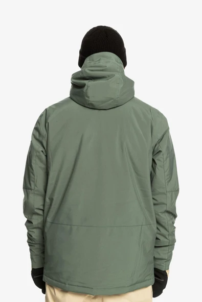 Quiksilver Mission Solıd Jk Erkek Yeşil Snowboard Montu - Resim 9