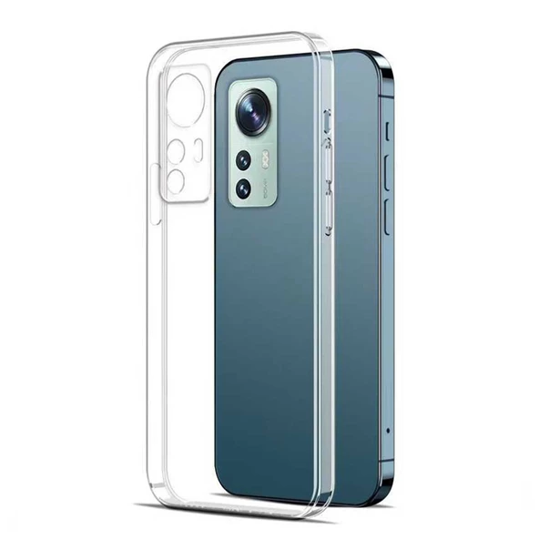 FitCase Xiaomi 12 Lite Kılıf Kamera Korumalı Silikon Şeffaf Arka Kapak ürün görseli 1