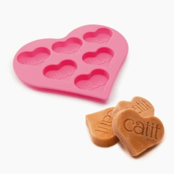 Catit Sıvı Ödül Dondurma Kabı Kalp 13x15x1,1Cm ürün görseli 1