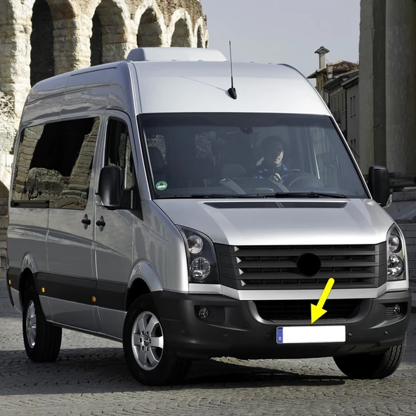 VW Crafter 2006-2016 Ön Tampon Izgarası Basamak Alt Çıtası 2E0807819 ürün görseli 1