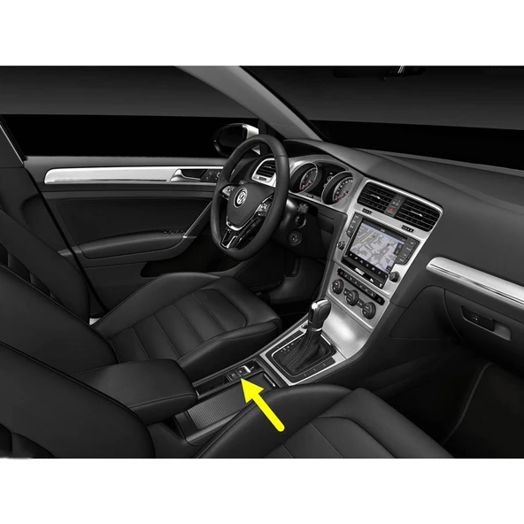 VW Golf 7 2013-2017 Elektronik El Fren Düğmesi Auto Hold 5G0927225D ürün görseli 1