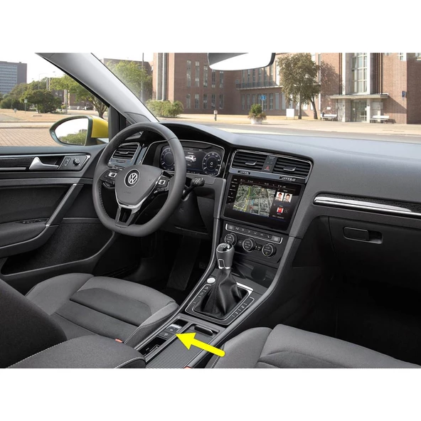 VW Golf 7.5 2017-2020 Elektronik El Fren Düğmesi Auto Hold 5G0927225D ürün görseli 1