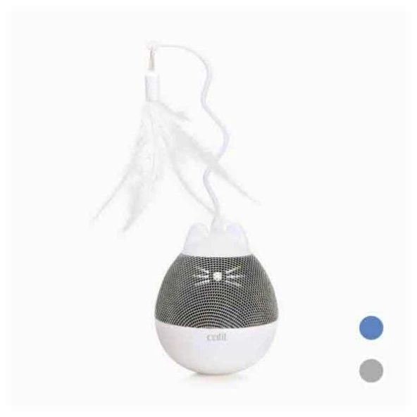 Catit Pixi Spinner Akıllı Oyuncak Gri Beyaz ürün görseli 1