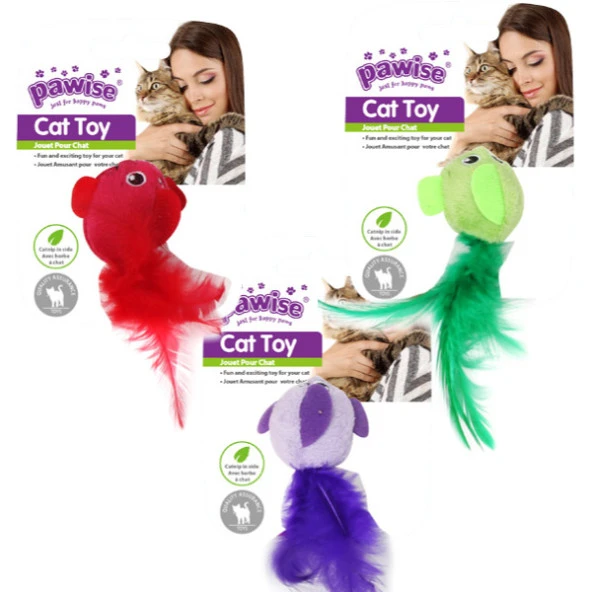 Pawise Catnipli Peluş Kuş Kedi Oyuncağı 12 cm ürün görseli 1