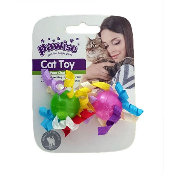 Pawise 2 Pk Cat Balls ürün görseli 1