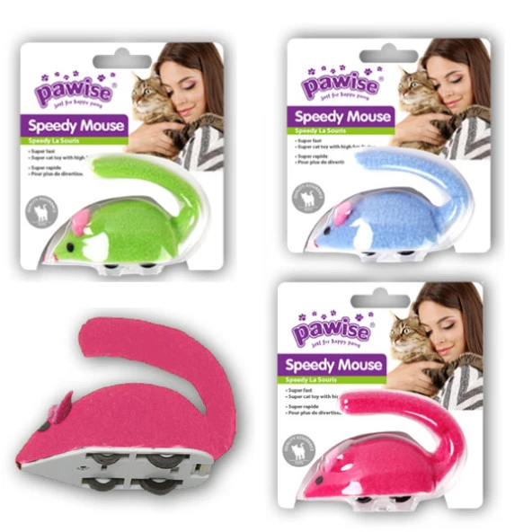 Pawise Kurmalı Peluş Fare Kedi Oyuncağı 9 cm ürün görseli 1