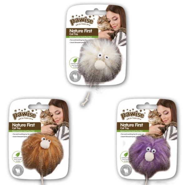 Pawise Catnipli Peluş Kedi Oyuncağı 7 cm ürün görseli 1