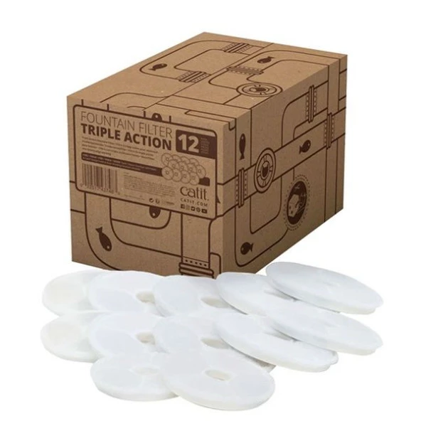 Catit 12 Li Yedek Filtre Kartuşu #43742W55600 ürün görseli 1