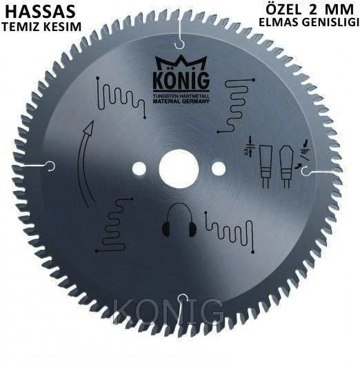 König Germany 300*96 Aluminyum ve PVC Elmas Daire Testere ürün görseli 1
