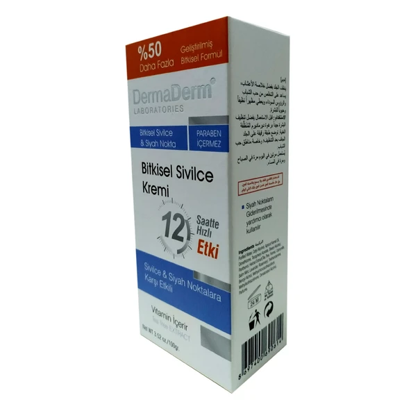 Dermaderm Bitkisel Akne Sivilce Kremi 100 Gr - Resim 4