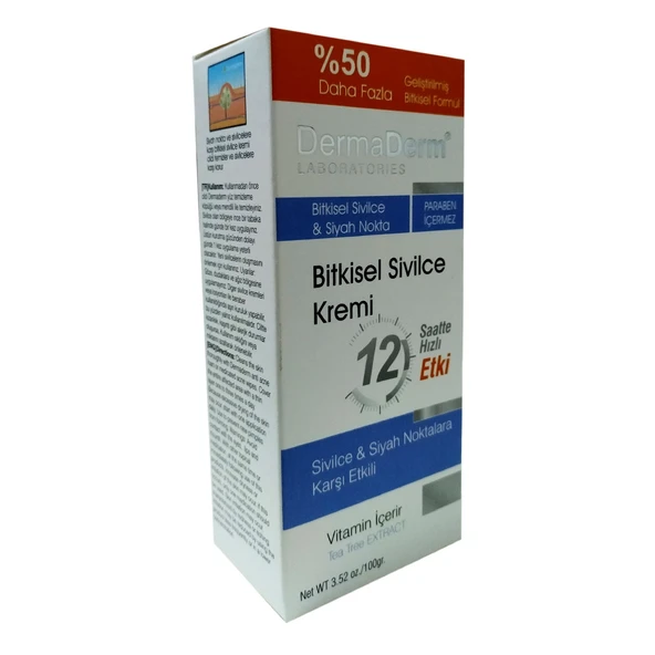 Dermaderm Bitkisel Akne Sivilce Kremi 100 Gr - Resim 5