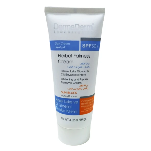 Dermaderm Bitkisel Leke Karşıtı Gündüz Kremi Güneş Koruma SPF 50+ 100 Gr ürün görseli 1
