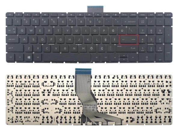 Hp 15s-EQ1000nt 9YH93EA Notebook Klavyesi (Siyah TR) ürün görseli 1
