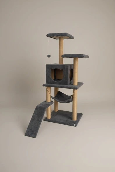 Kedi Tırmalama Platformlu S9 Antrasit ürün görseli 1