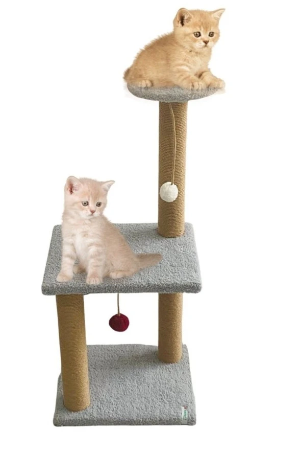 Mega Boy Step Kedi Tırmalama Tahtası Açık Gri ürün görseli 1