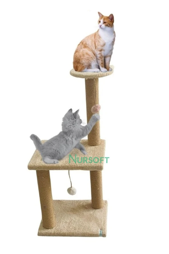 Mega Boy Step Kedi Tırmalama Tahtası Bej ürün görseli 1