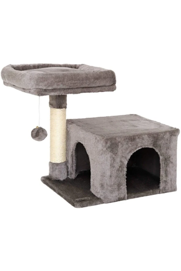 Komfor Stepli Yuvalı Kedi Tırmalaması Antrasit Nr-0093 ürün görseli 1