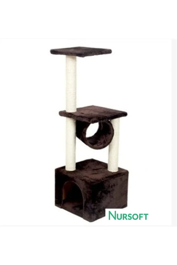 Tünelli Kedi Tırmalama Evi Platform Nr-0087 ürün görseli 1