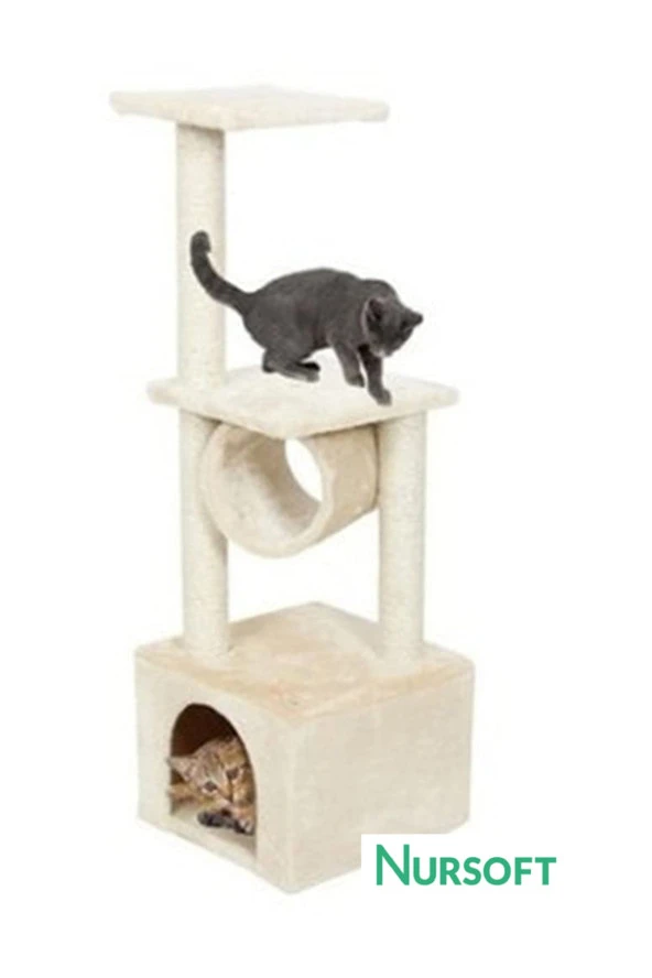 Tünelli Kedi Tırmalama Evi Platform Nr-0087 ürün görseli 1