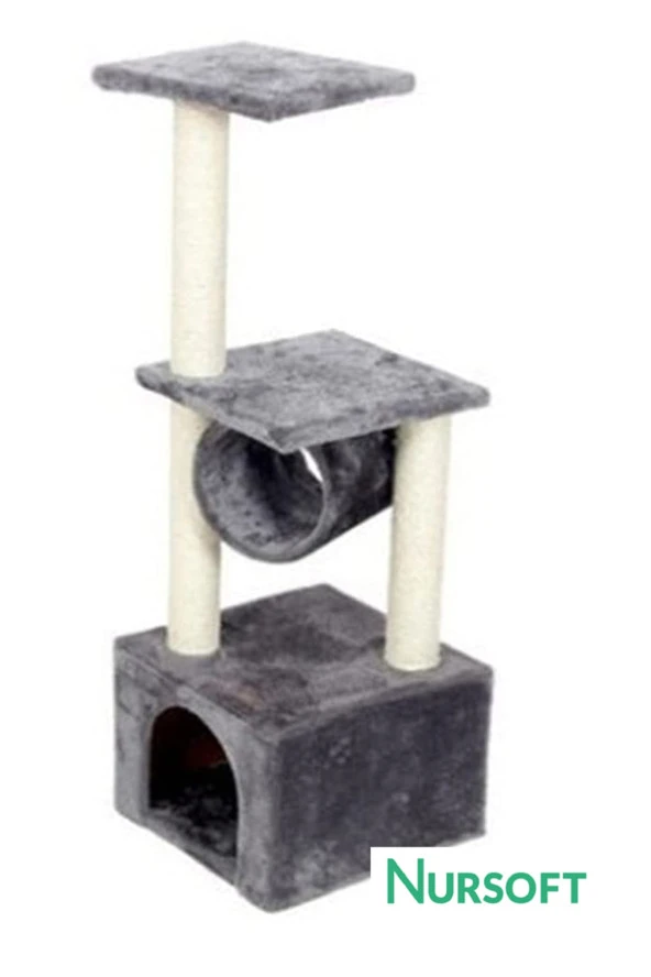 Tünelli Kedi Tırmalama Evi Platform Nr-0087 ürün görseli 1