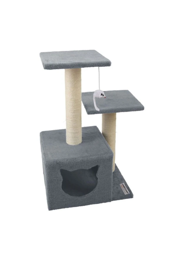 Gri Stepli Yuvalı Kedi Tırmalaması (kedi Görünümlü) ürün görseli 1