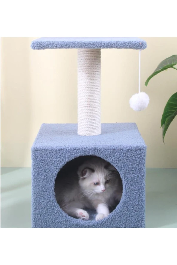 Stepli Yuvalı Kedi Tırmalaması Gri ürün görseli 1