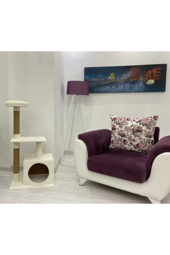 Kedi Oyun Evi Ve Tırmalama Tahtası ürün görseli 1