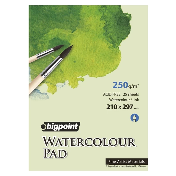Bigpoint Suluboya Blok 300 Gram A4 - 25 Yaprak (Watercolour Pad) ürün görseli 1