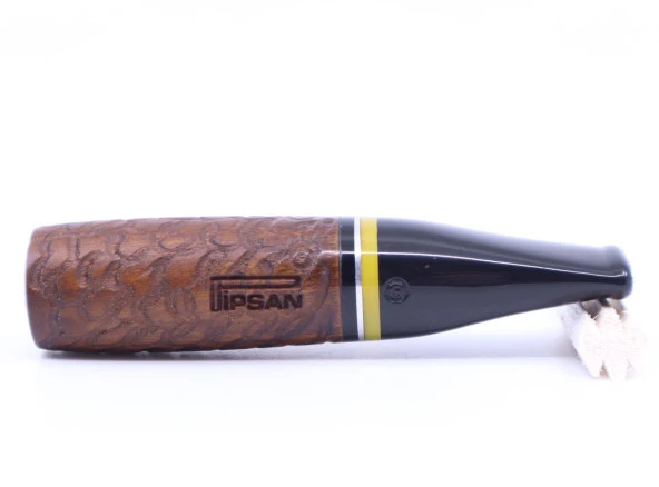 Pipsan Toscanello  Backwoods Duman Desen İşlemeli Ağızlık Kahverengi - Siyah/Sarı Şeritli ürün görseli 1